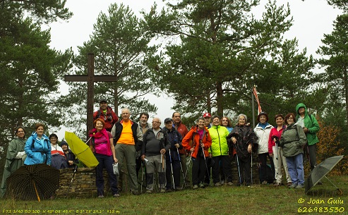 Foto de grup a la Creu de Roset